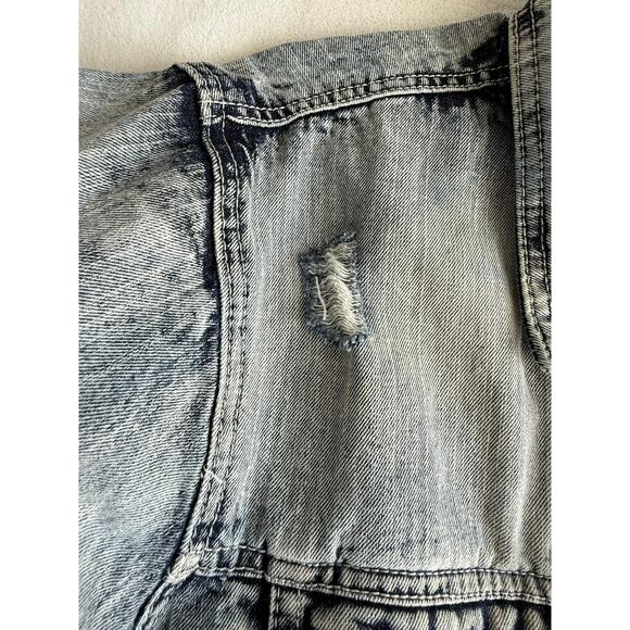Vintage Southpole Distressed Light Wash Denim Jacket Large Y2K 90s Streetwear - Picture 6 of 11